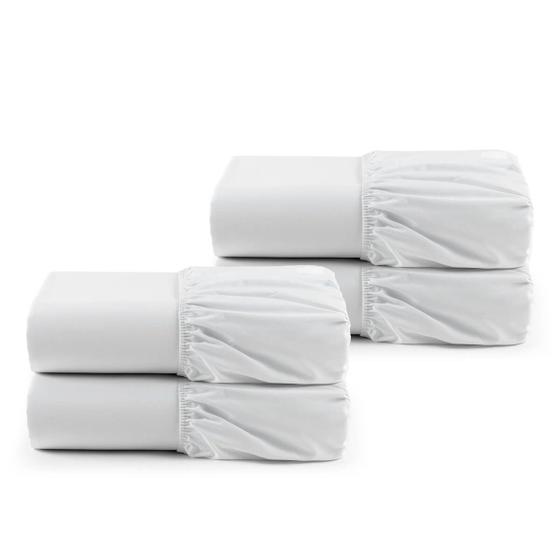 Imagem de Kit 4 Lençois com Elástico de Solteiro Hotelaria Profissional Premium - Casa com Amor