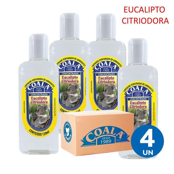 Imagem de Kit 4 Limpador Concentrado Perfumado de Ambientes Eucalipto Citriodora Coala 120ml