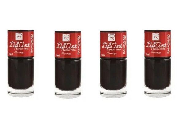 Imagem de Kit 4 Lip Tint Labial Cor 03 Morango 10ml - Ramona Make Up
