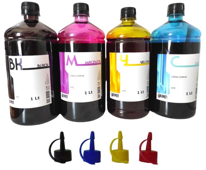 Kit 4 Litros Compatível Tinta Impressora Canon Mega Canon G3110 Alta Qualidade Kings Of Ink Menor preço em Kit 4 Litros Compatível Tinta Impressora Canon Mega Canon G3110 Alta Qualidade Kings Of Ink