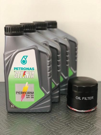 Imagem de Kit 4 litros de óleo Selenia 5W30 + filtro de óleo