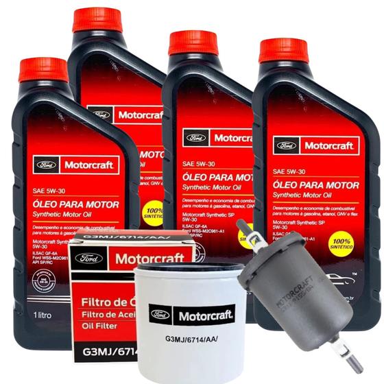 Kit 4 Litros Óleo 5w30 E Filtros Ford Ka Ecosport New Fiesta Menor preço em Kit 4 Litros Óleo 5w30 E Filtros Ford Ka Ecosport New Fiesta