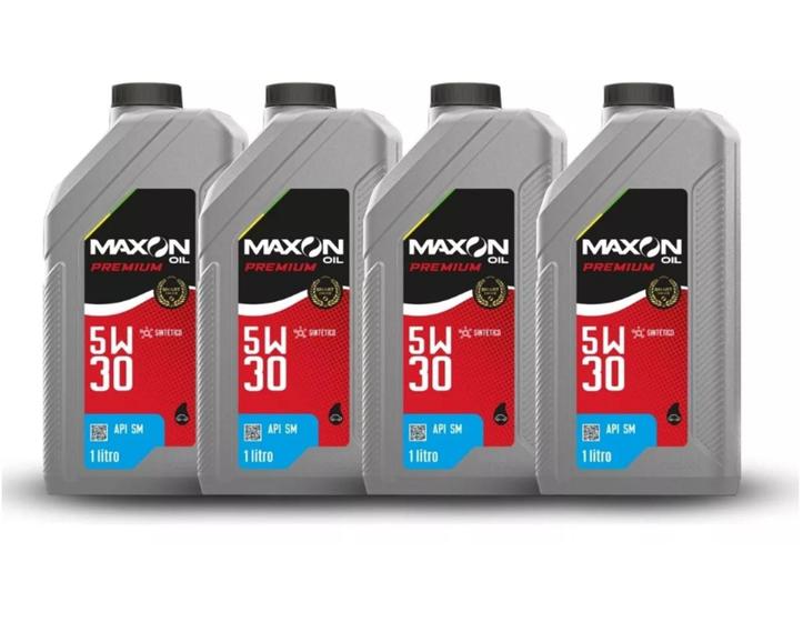 Imagem de Kit 4 Litros Óleo Sintético 5w30 Maxon Oil Api Sm