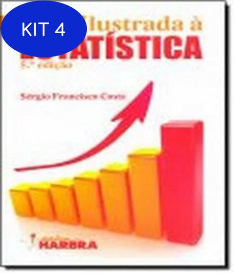 Imagem de Kit 4 Livro Introducao Ilustrada A Estatistica - 5 Ed - Harbra - Universitarios