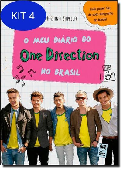 Imagem de Kit 4 Livro Meu Diário Do One Direction No Brasil, O - Panda Books / Original