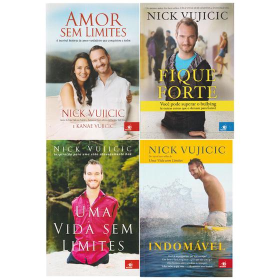 Imagem de Kit 4 Livro Nick Vujicic Evangelista Motivacional Auto-Ajuda