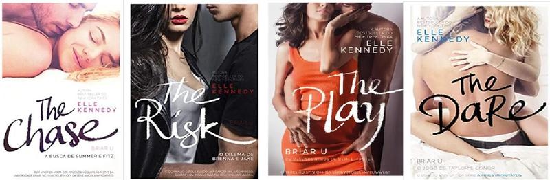 Imagem de Kit 4 Livros Elle Kennedy The Chase + The Risk + Play + Dare - Paralela