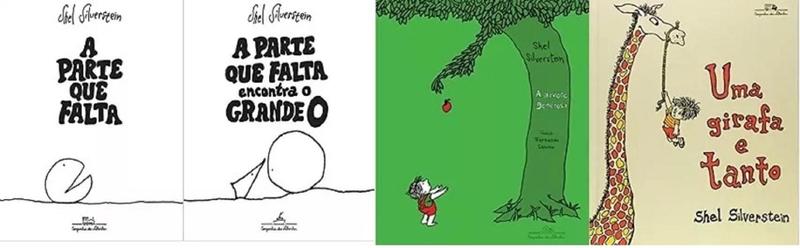 Imagem de Kit 4 Livros Shel Silverstein A Parte Falta Arvore Girafa - Companhia das Letrinhas