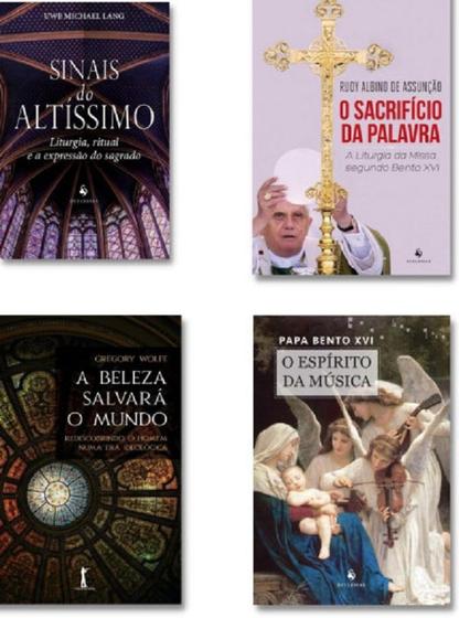 Imagem de KIT 4 LIVROS Significado da Liturgia Espírito da Música + beleza salvará o mundo + Sacrifício da Palavra + Sinais