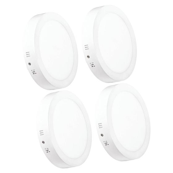 Imagem de Kit 4 Luminárias de Teto Led G-Light 24w 3000K