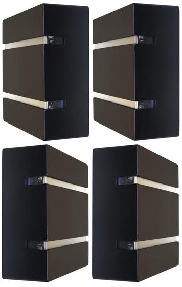 Imagem de Kit 4 Luminárias Externas de Parede Slim 2 Focos Soquete G9
