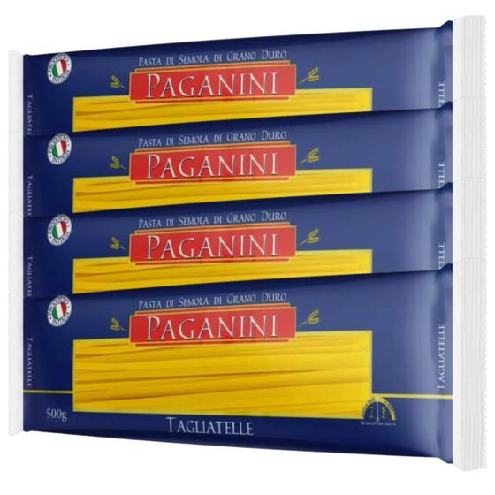 Imagem de Kit 4 Macarrão de Sêmola Grano Duro Tagliatelle Paganini500g