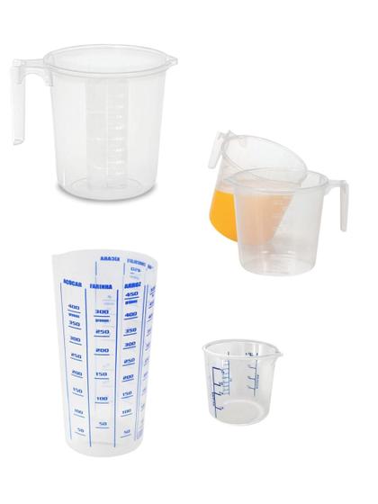 Imagem de Kit 4 Medidores Jarras e Copos Incolor