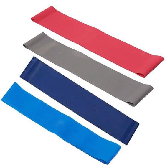 Kit 4 Mini Band Faixa Elástica Circular Pilates Yoga Menor preço em Kit 4 Mini Band Faixa Elástica Circular Pilates Yoga