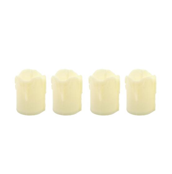 Imagem de Kit 4 Mini Velas Eletrônica LED 5cm - Yangzi