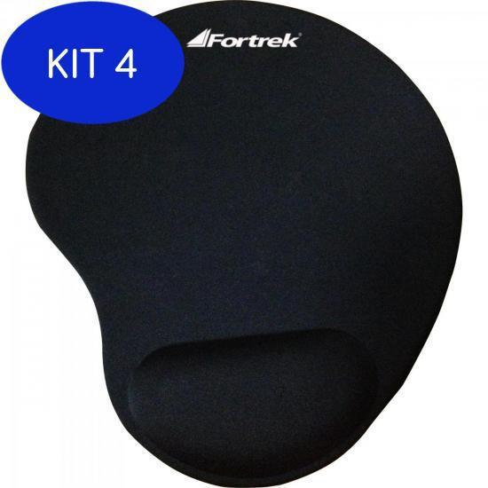 Kit 4 Mouse Pad Ergonômico Fortrek Com Apoio Em Gel Erg102 Mouse Pad Magazine Luiza