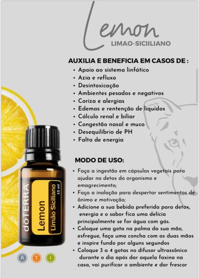 Kit 4 óleos essenciais doTerra Lemon 15 ml energizante, edificante e poderoso Menor preço em Kit 4 óleos essenciais doTerra Lemon 15 ml energizante, edificante e poderoso