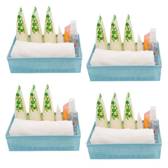 Kit 4 Organizador Multiuso Armário Lavanderia Banheiro 2 L Menor preço em Kit 4 Organizador Multiuso Armário Lavanderia Banheiro 2 L