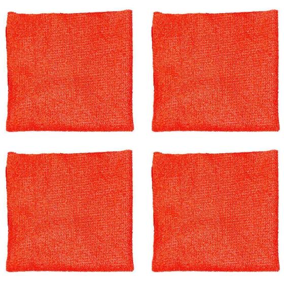 Imagem de Kit 4 Pano Mágico Microfibra Flanela Seco Anti-Risco 30X30