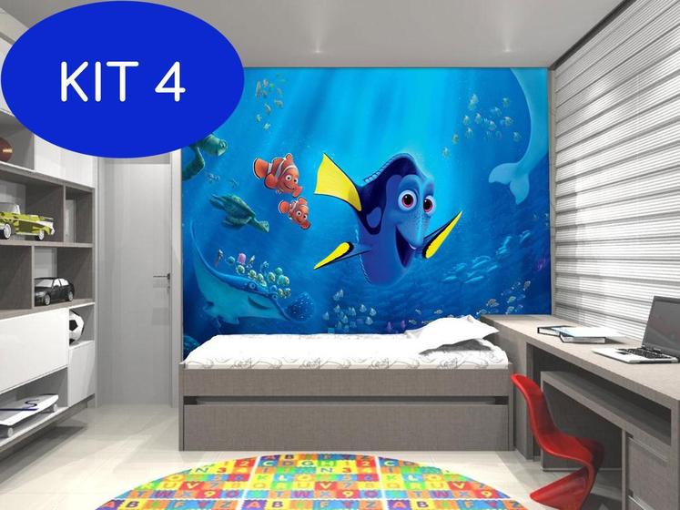Kit 4 Papel De Parede Adesivo Quarto Procurando Nemo 0005 - - Paredes Decoradas - Papel de Parede - Magazine Luiza Kit 4 Papel De Parede Adesivo Quarto Procurando Nemo 0005 - - Paredes Decoradas - Papel de Parede - Magazine Luiza
