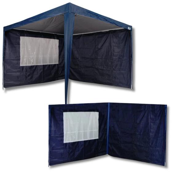 Imagem de Kit 4 Paredes Cor Azul para Gazebo Tenda 3x3 Metros  Mor 