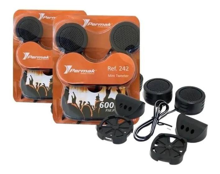 Kit 4 Pares Mini Tweeter 160 Wrms Porta e Coluna Alta Frequência Menor preço em Kit 4 Pares Mini Tweeter 160 Wrms Porta e Coluna Alta Frequência