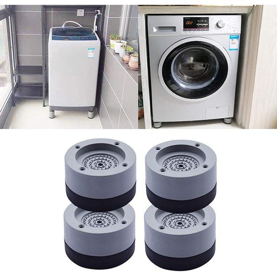 Kit 4 Pé Máquina De Lavar Lava E Seca Almofada Anti Vibração Menor preço em Kit 4 Pé Máquina De Lavar Lava E Seca Almofada Anti Vibração