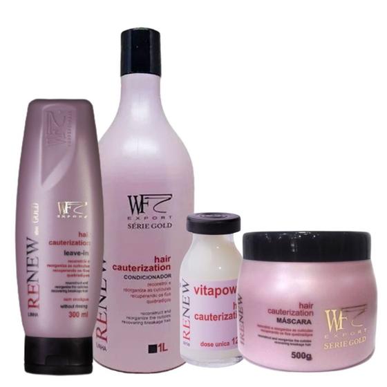 Kit 4 Peças Cabelos Danificado Poroso Ressecado Ponta Dupla Hidratação ...