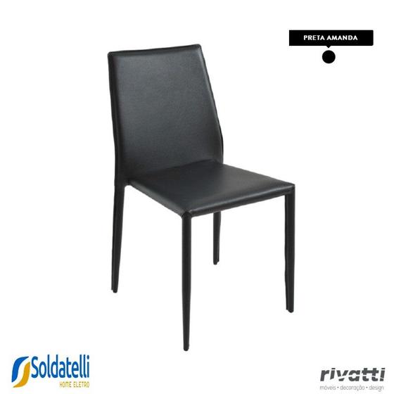Imagem de Kit 4 Peças Cadeira Amanda PVC Várias Cores - Rivatti