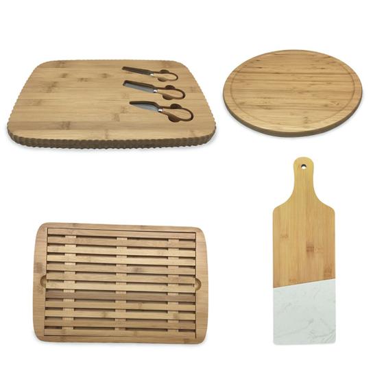 Imagem de Kit 4 Peças de Bambu Para Servir À Mesa - Oikos