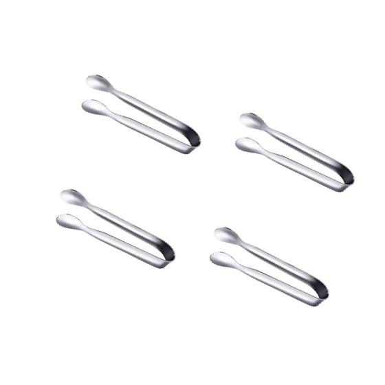 Imagem de Kit 4 Pegador Inox 18cm Multiuso Gelo Açúcar Salgados Etc