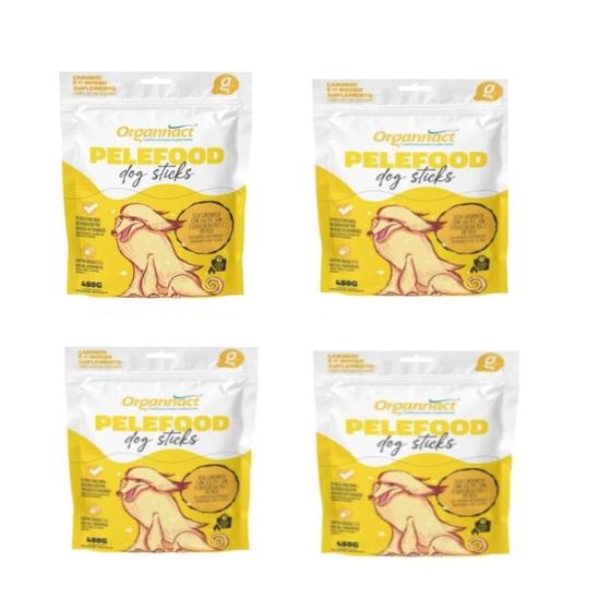 Imagem de Kit 4 Pelefood Sticks Sache 450 g Suplemento Cães - Organnact