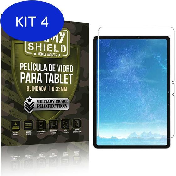 Imagem de Kit 4 Película de Vidro Galaxy Tab S7 11.0' T870 T875 -