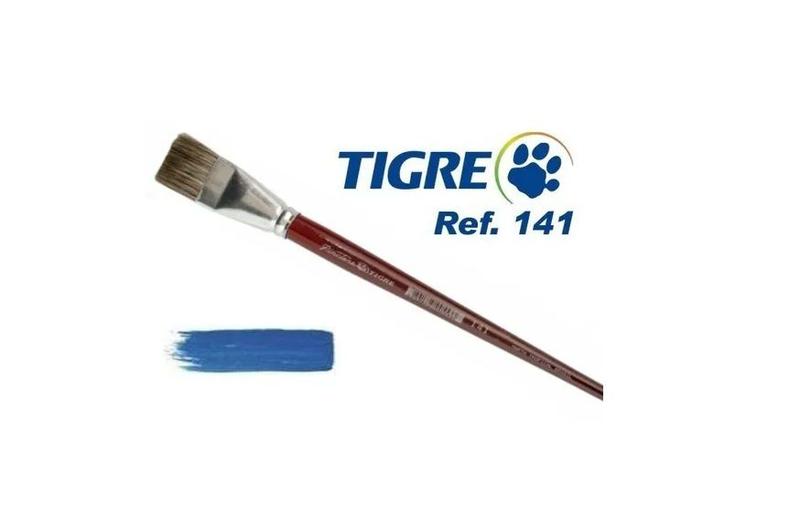 Imagem de Kit 4 Pincel Tigre 141 Pêlo Marta Tropical 0/ 2/ 4/ 6