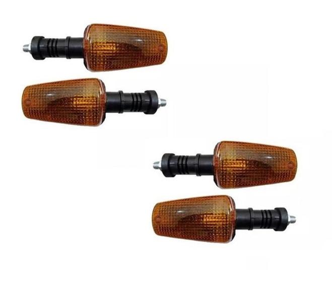 Imagem de Kit 4 Piscas Lente Laranja Yamaha Dt200 Rd 350 Xt 600 Tenere