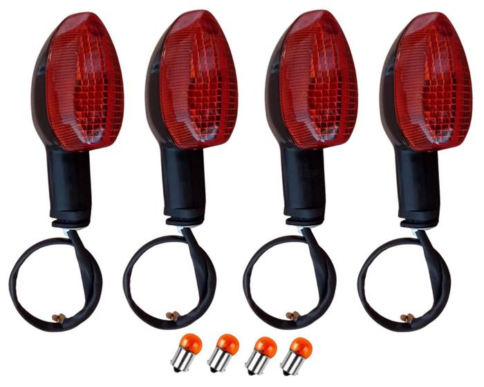 Imagem de Kit 4 Piscas Setas + 4 Lâmpadas Incandescente Yamaha - Valplas