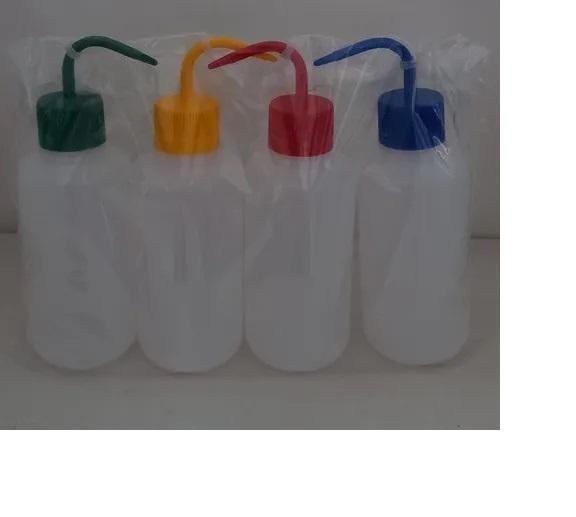 Imagem de Kit 4 Pissetas Sem Grad B Curvo Pe 500 Ml Nalgon Cores Sort