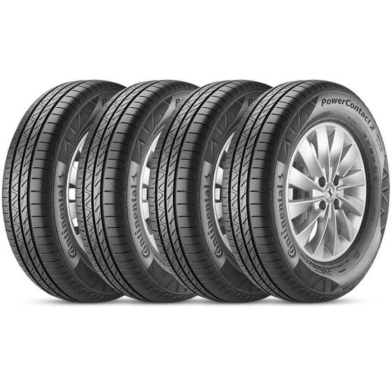 Kit 4 Pneu Continental Aro 14 175/65r14 82t Power Contact 2 Menor preço em Kit 4 Pneu Continental Aro 14 175/65r14 82t Power Contact 2