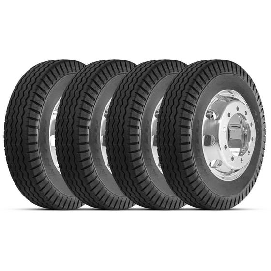 Imagem de Kit 4 Pneu Pirelli Anteo Aro 22 11.00/22 150/146J 16PR TT AT65 Liso Rodoviário