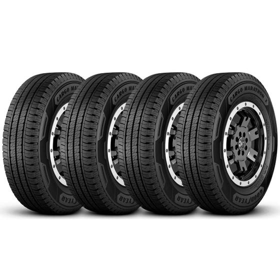 Imagem de Kit 4 Pneus 195R15 Goodyear Cargo Marathon 2 106Q