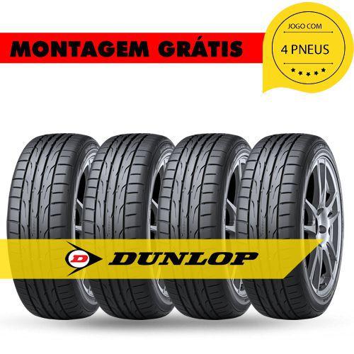 Imagem de Kit 4 Pneus 225 45 R17 94w Dz102 Dunlop Cod.ref. Golf jetta vectra impreza c4 lancer leon