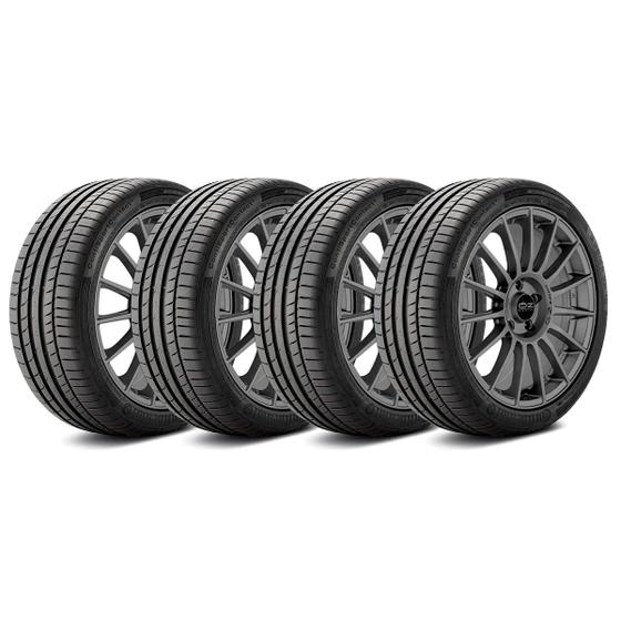 Imagem de Kit 4 Pneus 225/45R18 Run Flat Continental ContiSportContact 5 91Y