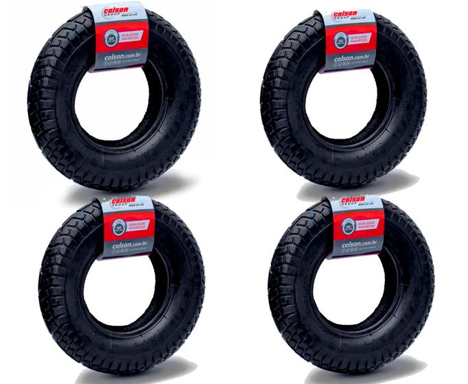 Woodpool Lot De 2 Pneus 4.10/3.50-4 Pour Chariot Anuel, Chariot De