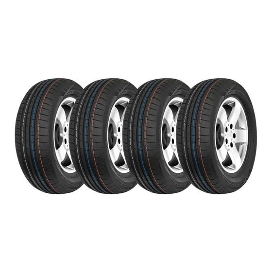 Imagem de Kit 4 Pneus Aderenza Aro 15 195/50R15 Speedline D2 82V