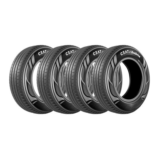 Kit 4 Pneus Ceat Aro 14 185/70R14 EcoDrive 88H Menor preço em Kit 4 Pneus Ceat Aro 14 185/70R14 EcoDrive 88H