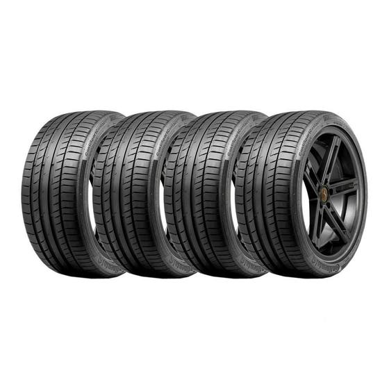 Imagem de Kit 4 Pneus Continental Aro 17 225/50R17 ContiSportContact 5 98Y AO