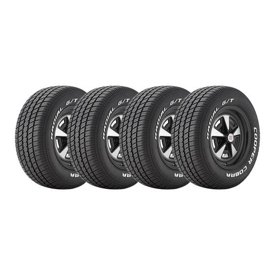 Pneu Cooper Tires Cobra Radial G/t 235/60 R14 96t - 4 Unidades