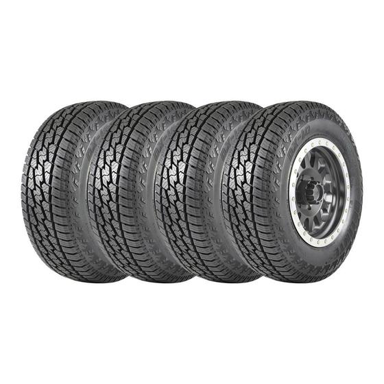 Imagem de Kit 4 Pneus Delinte Aro 15 215/75R15 DX10 Bandit A/T 6 Lonas 100/97S