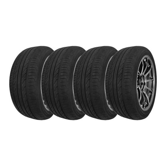 Imagem de Kit 4 Pneus Delinte Aro 16 205/55R16 DH3 Run Flat 91W