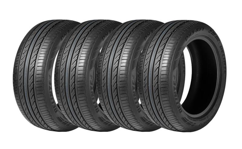 Imagem de Kit 4 Pneus Delinte Aro 17 225/55R17 DH3 run flat 97Y